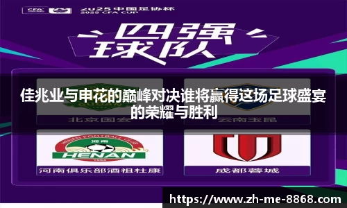 佳兆业与申花的巅峰对决谁将赢得这场足球盛宴的荣耀与胜利